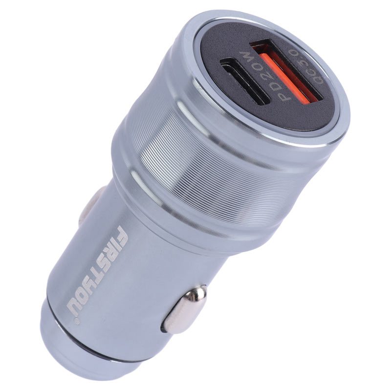شارژر فندکی فست شارژ Firstyou F026 3A QC3.0 PD 20W