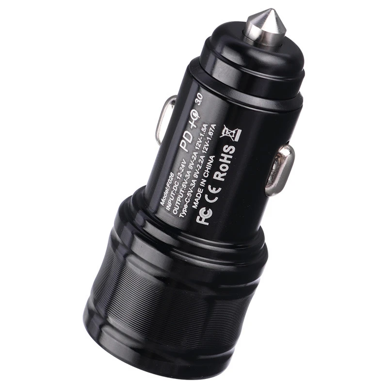 شارژر فندکی فست شارژ Firstyou F026 3A QC3.0 PD 20W