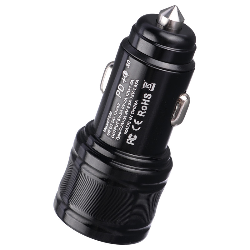 شارژر فندکی فست شارژ Firstyou F026 3A QC3.0 PD 20W