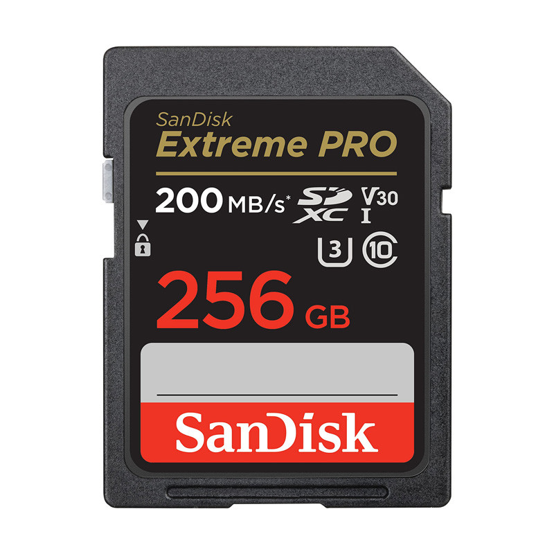 رم اس دی 256 گیگ سن دیسک SanDisk Extreme Pro SDXC V30 U3 C10 200MB/s