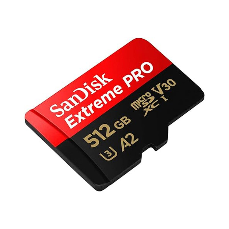 رم میکرو 512 گیگ سن دیسک SanDisk Extreme Pro A2 V30 U3 200MB/s + خشاب