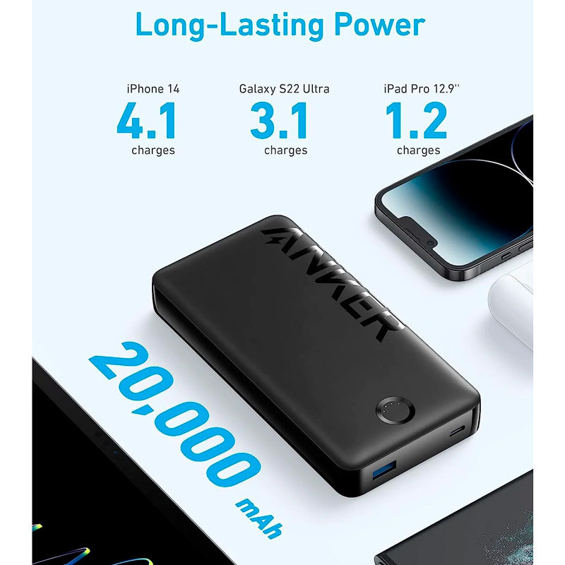 پاور بانک فست شارژ 20000 انکر Anker 325 A1286 15W