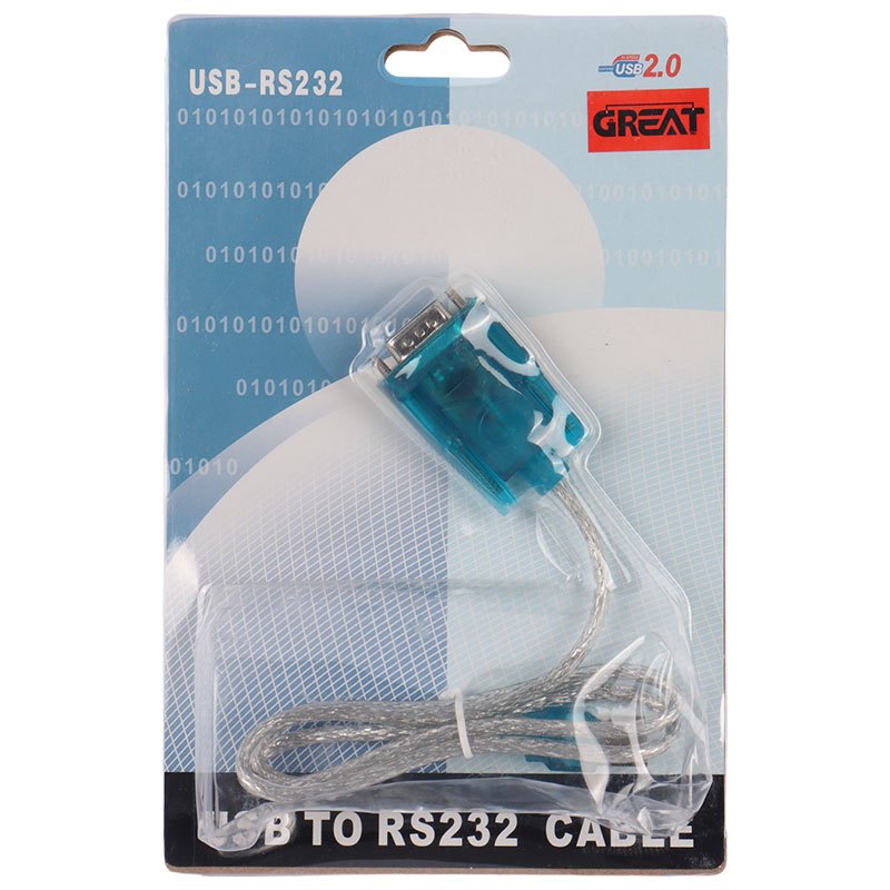 کابل تبدیل Great USB to RS232 75cm