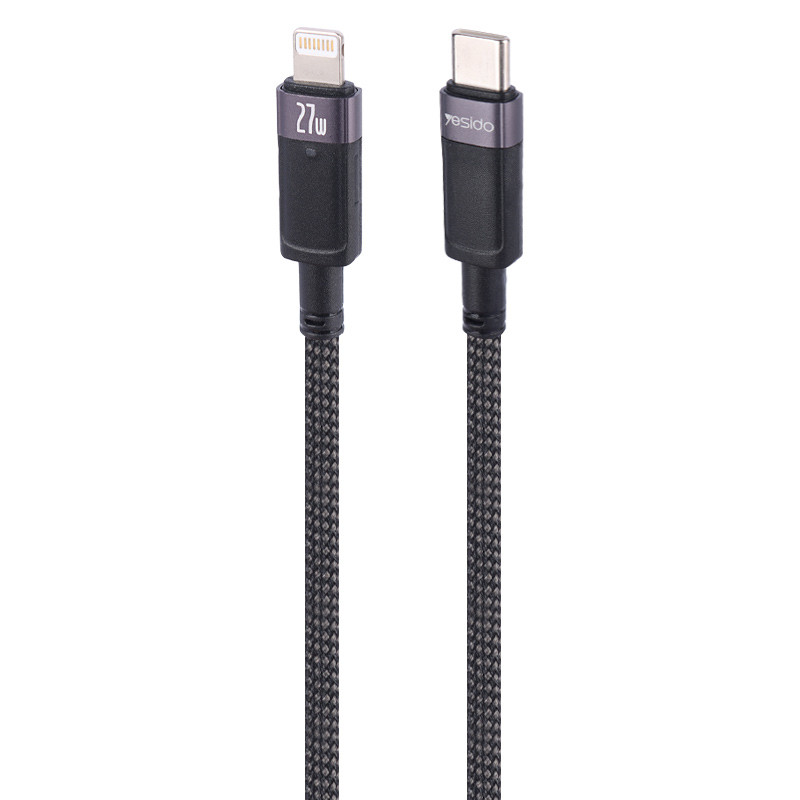 کابل تبدیل فست شارژ Yesido CA159 Type_C To Lightning PD 27W 1.2m