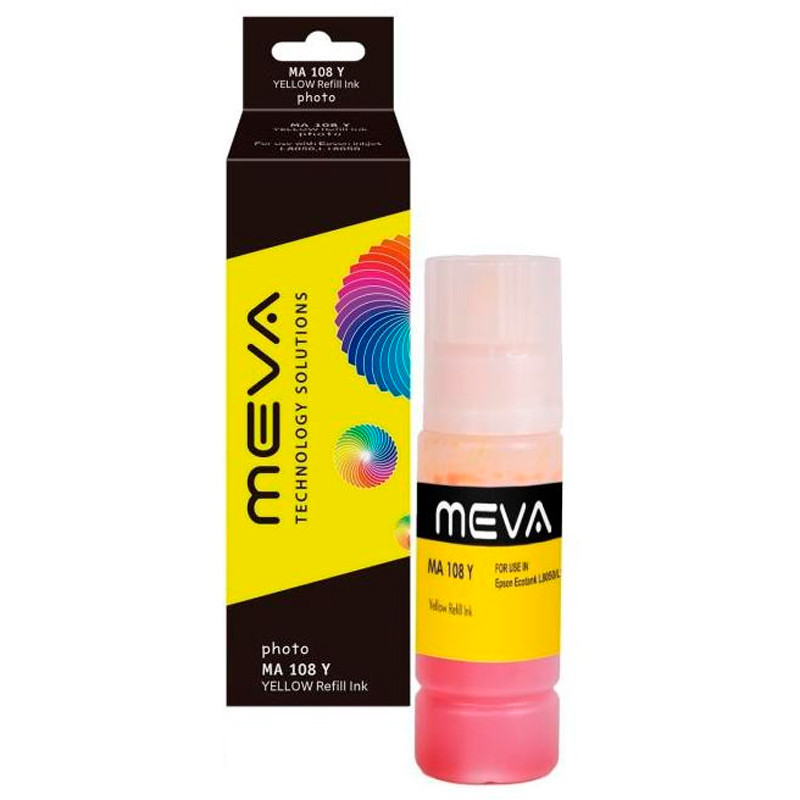 جوهر پرینتر Meva MA-108 70ml بسته 6 عددی