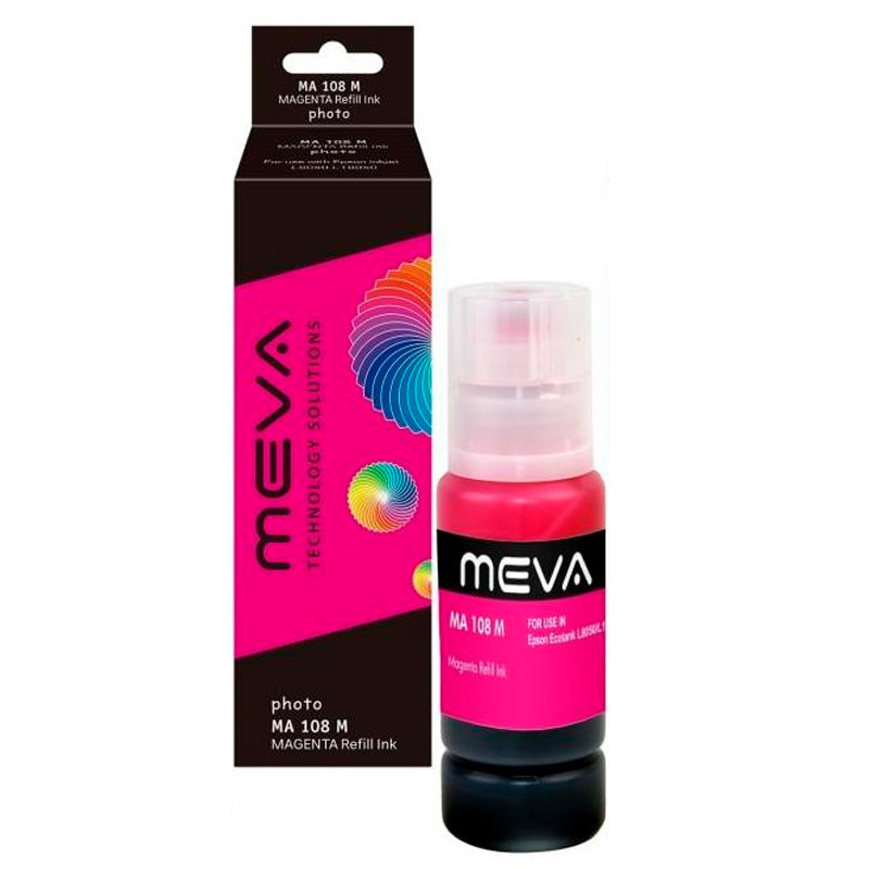 جوهر پرینتر Meva MA-108 70ml بسته 6 عددی