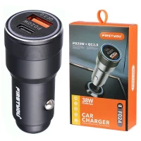 شارژر فندکی فست شارژ Firstyou F024 QC3.0 PD 3A 20W