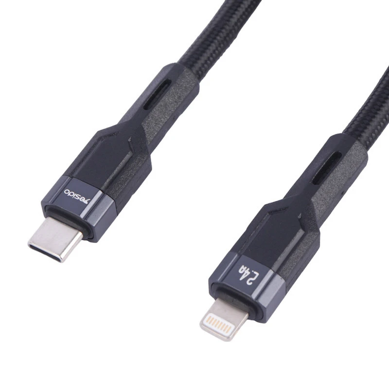 کابل تبدیل فست شارژ Yesido CA107 Type-C To Lightning PD 2.4A 1.2m