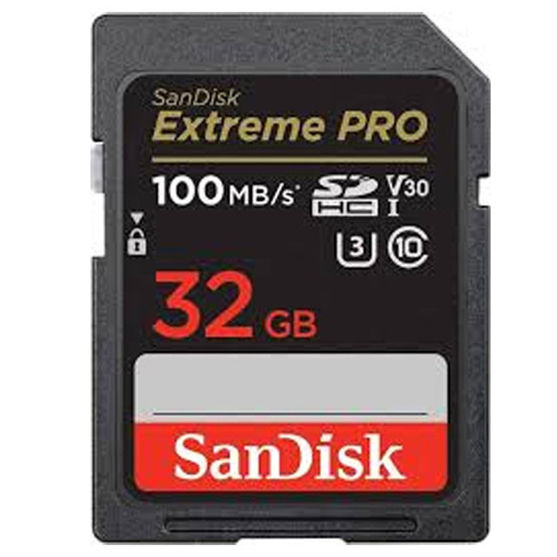 رم اس دی 32 گیگ سن دیسک SanDisk Extreme Pro SDHC V30 U3 C10 100MB/s