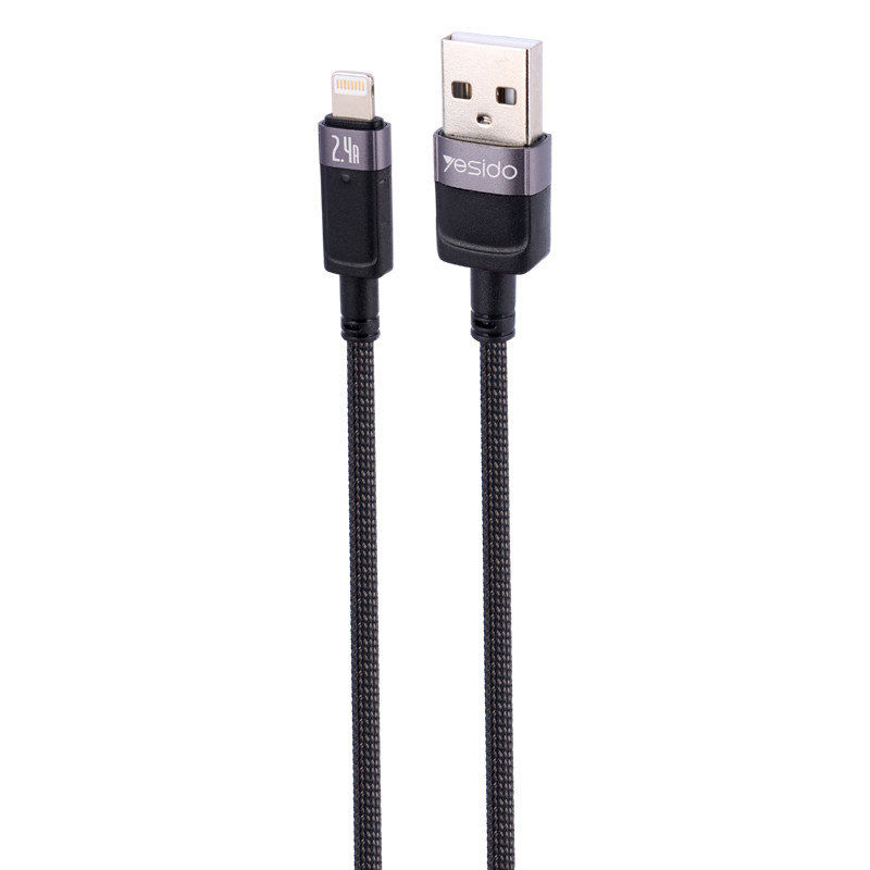 کابل آیفونی فست شارژ Yesido CA123L 2.4A 1.2m