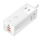 چند راهی برق 3 خانه برق ارت دار باسئوس PSLA00010 با کابل 1.5 متری + شارژر USB و Type-C