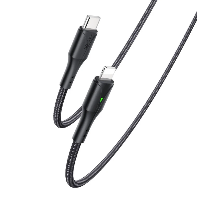 کابل تبدیل فست شارژ Yesido CA99 Type-C To Lightning PD 20W 1.2m