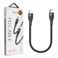 کابل تبدیل کوتاه فست شارژ Yesido CA82 Type-C To Lightning PD 2.4A 30cm