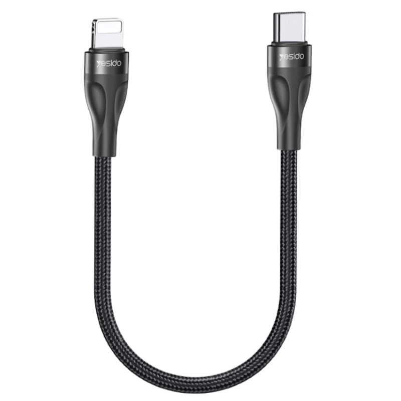 کابل تبدیل کوتاه فست شارژ Yesido CA82 Type-C To Lightning PD 2.4A 30cm