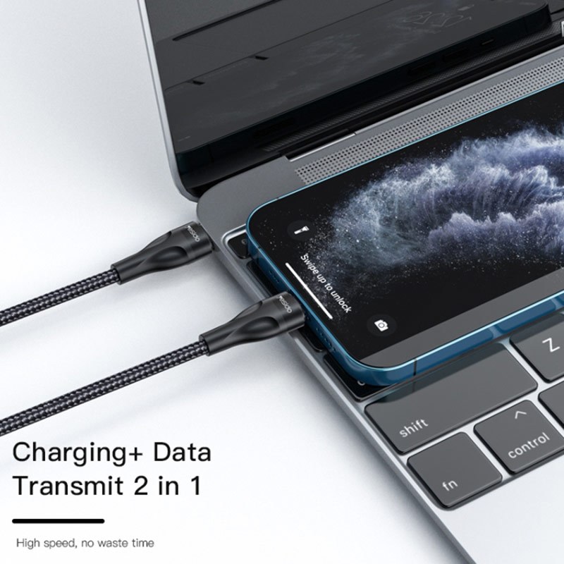 کابل تبدیل کوتاه فست شارژ Yesido CA82 Type-C To Lightning PD 2.4A 30cm