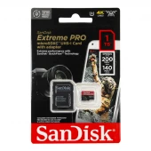 رم میکرو 1 ترابایت سن دیسک SanDisk Extreme Pro V30 U3 A2 C10 200MB/s + خشاب