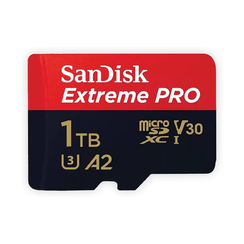 رم میکرو 1 ترابایت سن دیسک SanDisk Extreme Pro V30 U3 A2 C10 200MB/s + خشاب