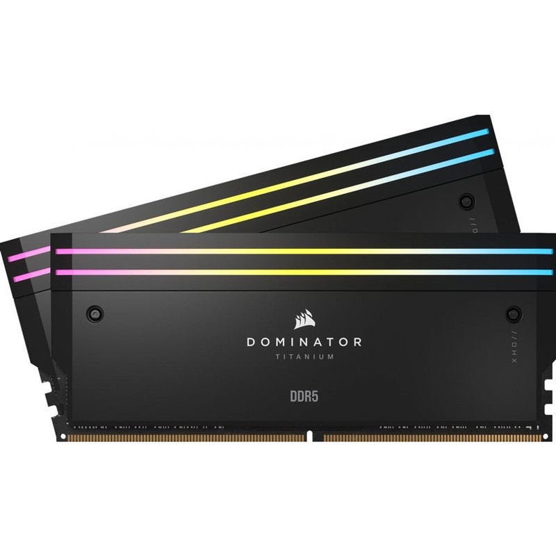 رم کامپیوتر Corsair Dominator Titanium RGB DDR5 48GB&nbsp;6000MHz CL30 Dual