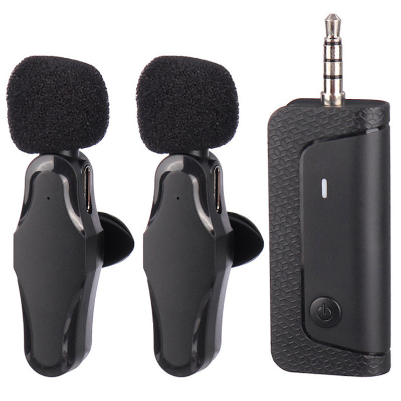 میکروفون یقه ای بی سیم دوتایی K35 Pro 3.5mm