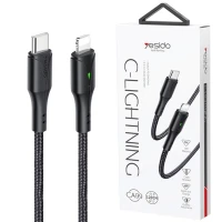 کابل تبدیل فست شارژ Yesido CA99 Type-C To Lightning PD 20W 1.2m