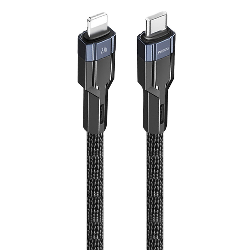کابل تبدیل فست شارژ Yesido CA107 Type-C To Lightning PD 2.4A 1.2m
