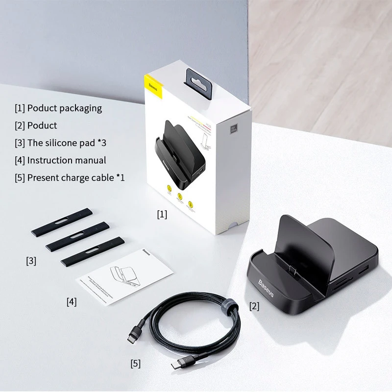 هاب 7 پورت Type-C باسئوس Mate Docking WKMD000001