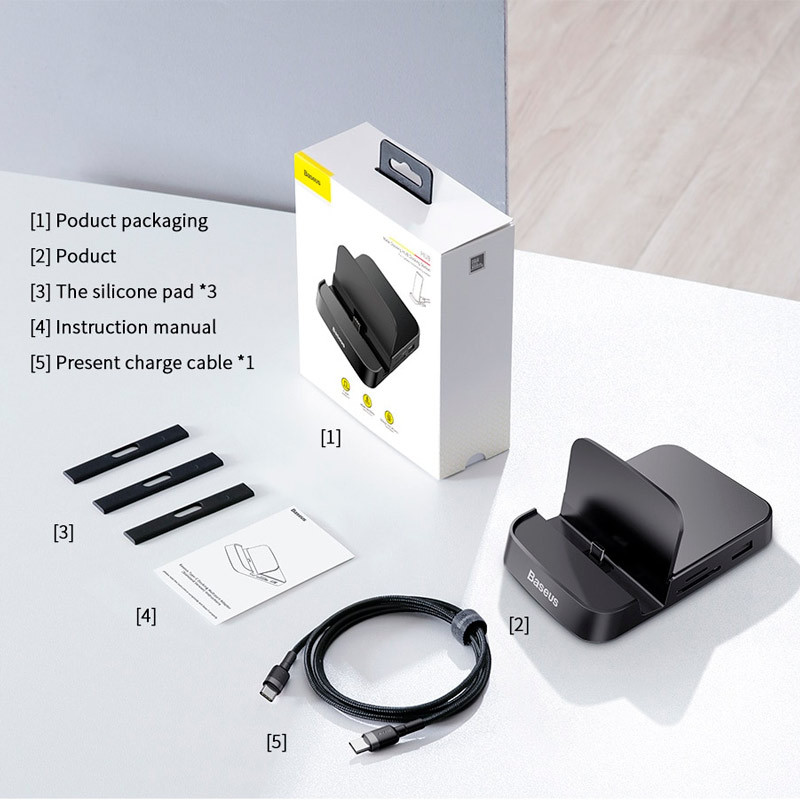هاب 7 پورت Type-C باسئوس Mate Docking WKMD000001