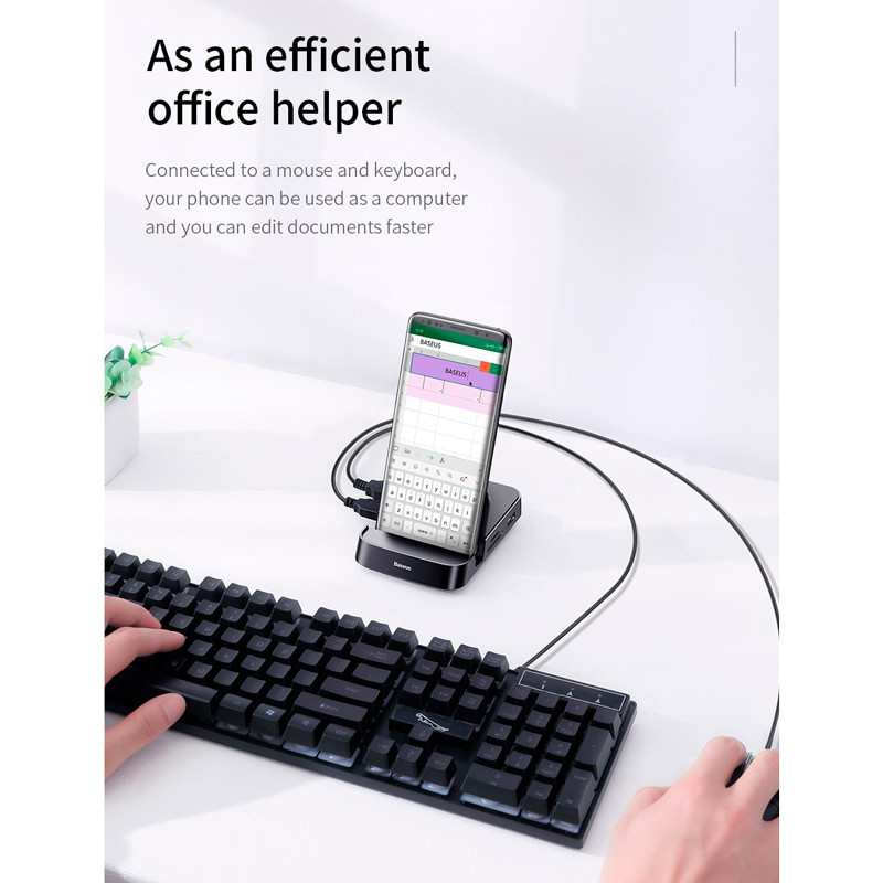 هاب 7 پورت Type-C باسئوس Mate Docking WKMD000001