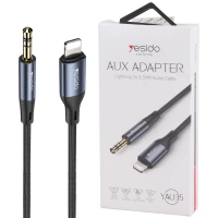 کابل تبدیل Yesido YAU35 Lightning To AUX 1m