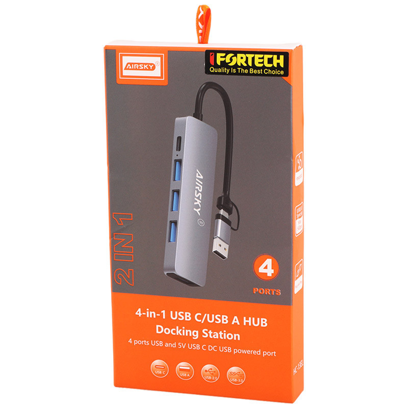 هاب 5 پورت Type-C آی فور تک Airsky HC-13EL