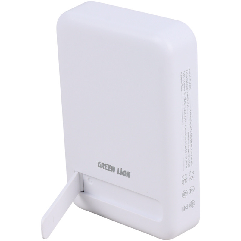 پاور بانک بی سیم فست شارژ 10000 گرین لاین Green Lion Kick Stand GL-PB31 PD 20W
