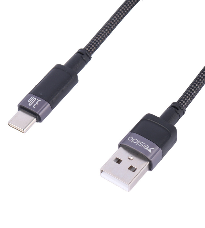 کابل تایپ سی فست شارژ Yesido CA123C 3A 1.2m