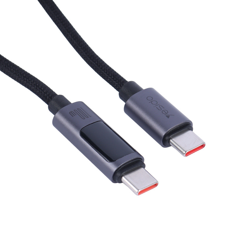 کابل تبدیل فست شارژ Yesido CA158 VOOC QC PD 100W Type-C To Type-C 1.2m