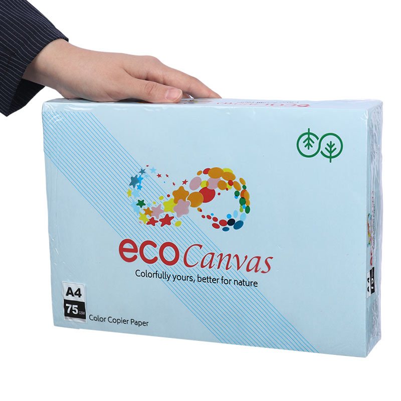 کاغذ A4 رنگی Eco Canvas 75g بسته 500 عددی