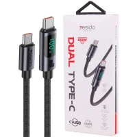کابل تبدیل فست شارژ Yesido CA158 VOOC QC PD 100W Type-C To Type-C 1.2m