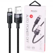 کابل تایپ سی فست شارژ Yesido CA123C 3A 1.2m
