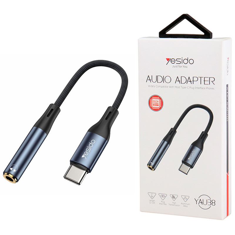 تبدیل Yesido YAU38 Type-C To AUX 12cm