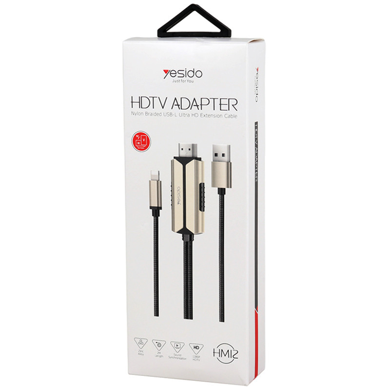 کابل تبدیل Yesido HM12 Lightning to HDMI 2m