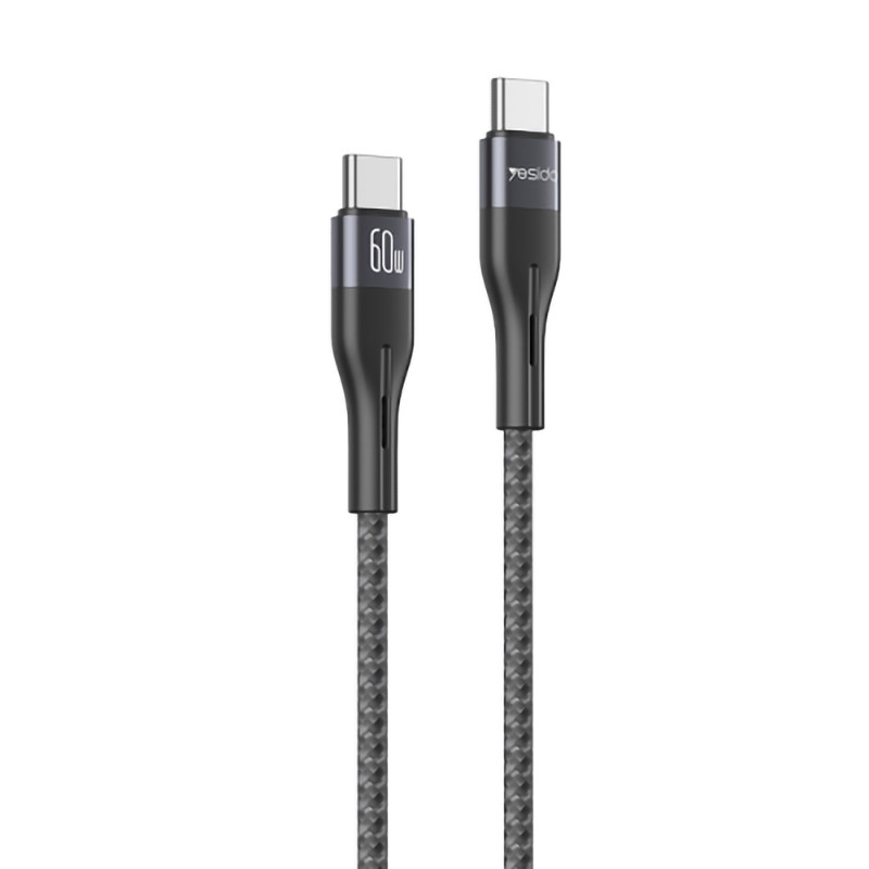 کابل تبدیل فست شارژ Yesido CA156 Type-C To Type-C PD 60W 1m