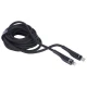 کابل تبدیل فست شارژ Yesido CA115 Type-C To Lightning PD 27W 3m