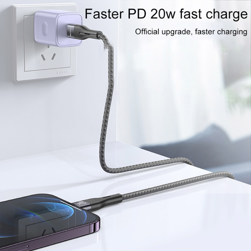 کابل تبدیل فست شارژ Yesido CA155 Type-C To Lightning PD 20W 1m