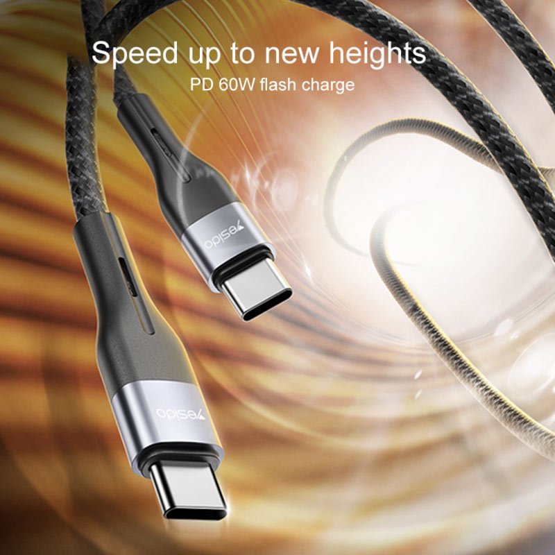 کابل تبدیل فست شارژ Yesido CA155 Type-C To Lightning PD 20W 1m