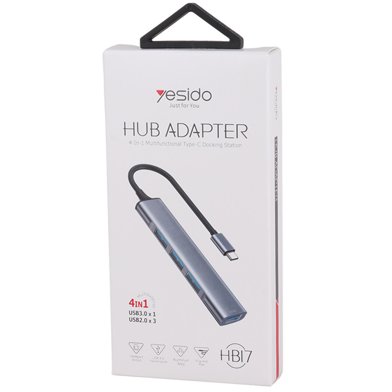 هاب 4 پورت Type-C یسیدو HB17