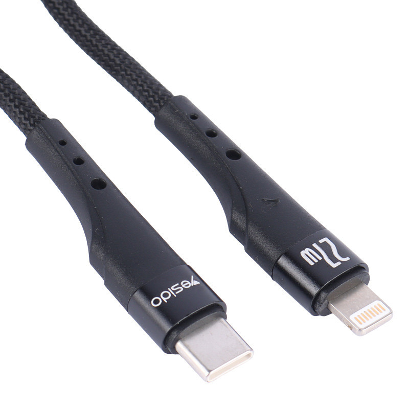 کابل تبدیل فست شارژ Yesido CA115 Type-C To Lightning PD 27W 3m