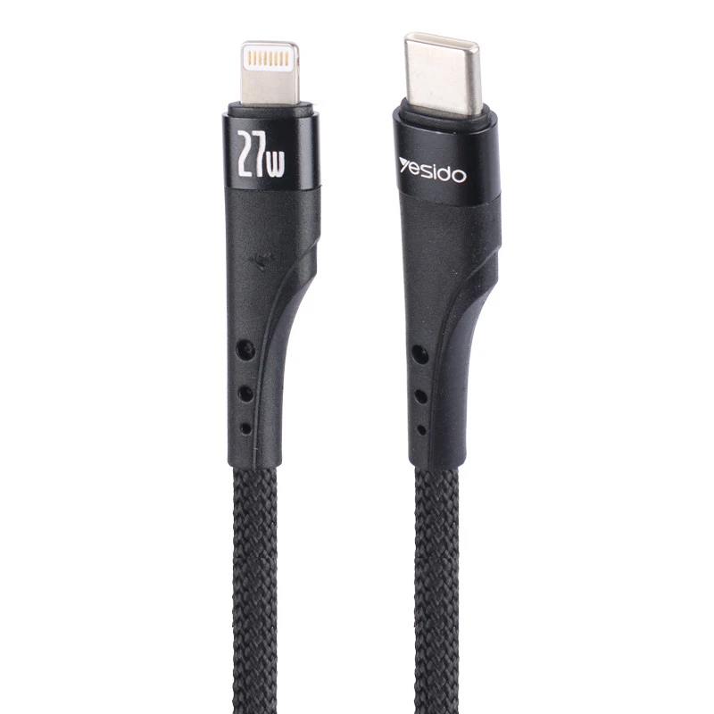 کابل تبدیل فست شارژ Yesido CA115 Type-C To Lightning PD 27W 3m