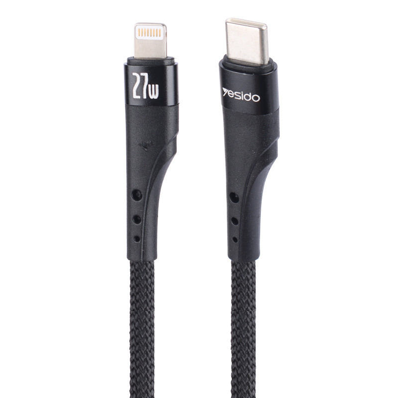 کابل تبدیل فست شارژ Yesido CA115 Type-C To Lightning PD 27W 3m