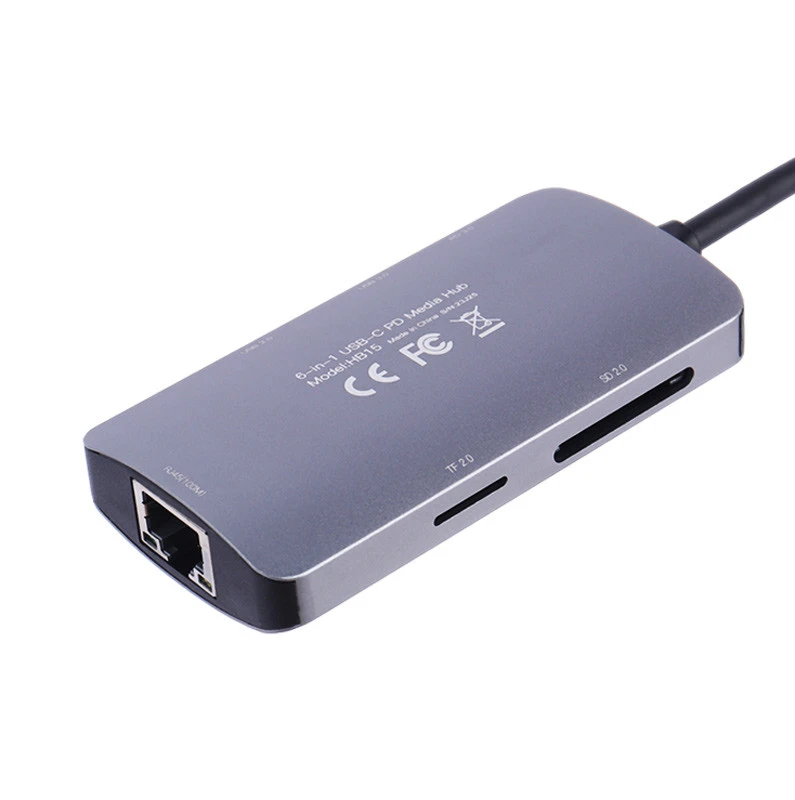 هاب 6 پورت Type-C یسیدو HB15