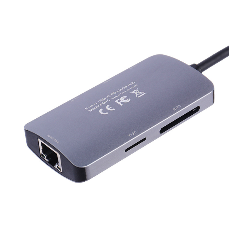 هاب 6 پورت Type-C یسیدو HB15