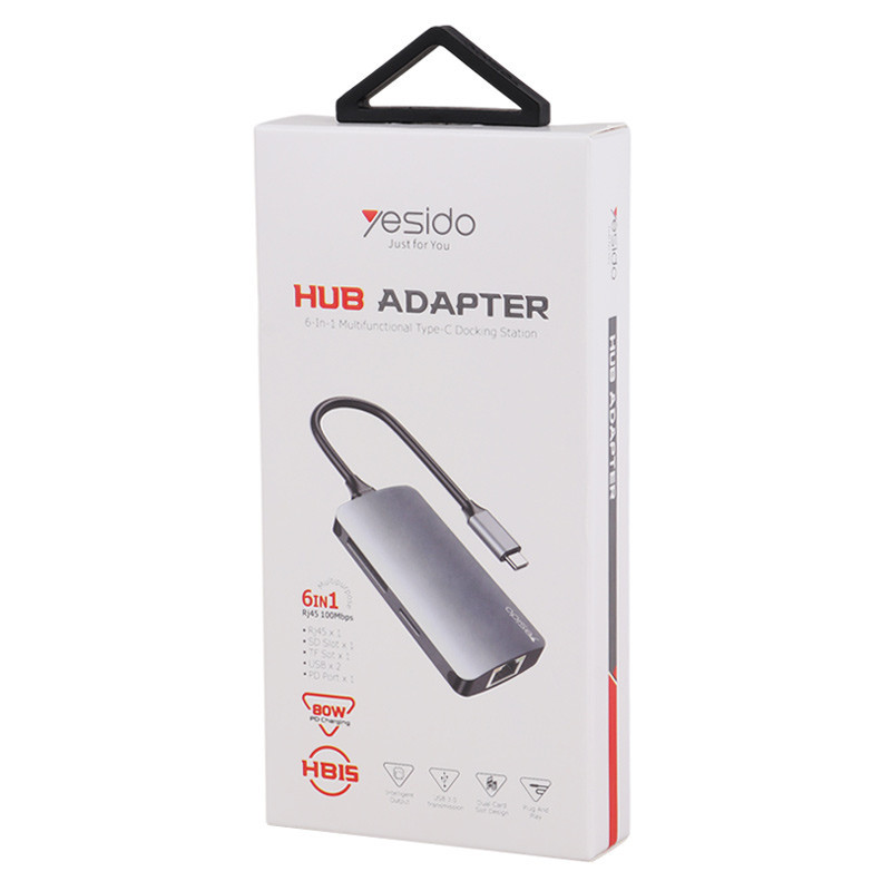 هاب 6 پورت Type-C یسیدو HB15