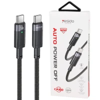 کابل تبدیل فست شارژ Yesido CA160 Type-C To Type-C PD 60W 1.2m